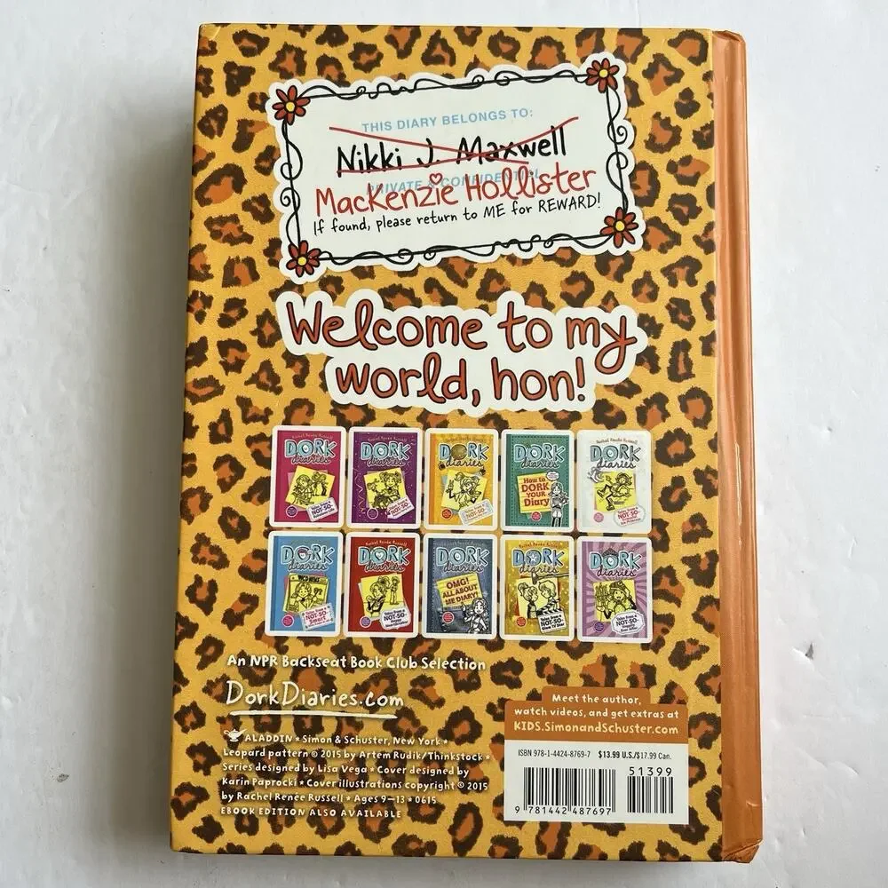 Dork Diaries 9 Tales from a Not So Dorky Drama Queen Hardcover Rachel Renee Russ